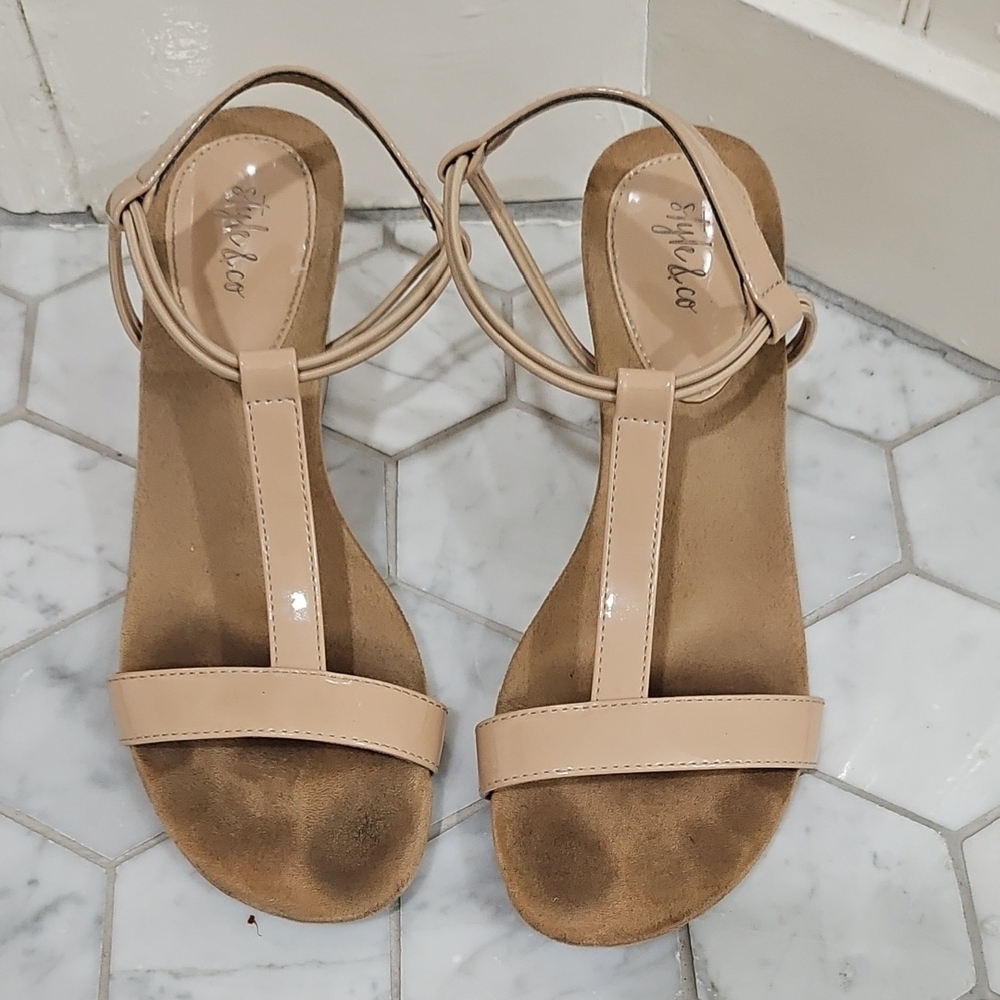 Style And company Beige Sandals for Women Size 6 Medium